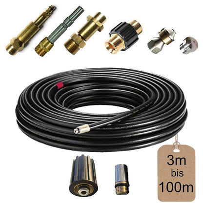 PROFESSIONAL Rohrreinigungsschlauch 7-teilig – 45m für Kärcher