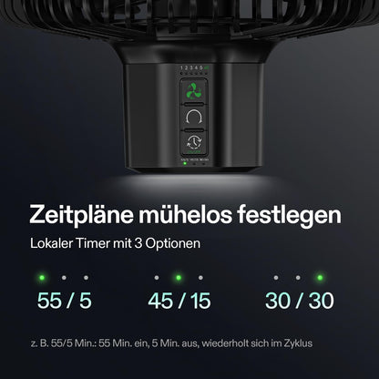 VIVOSUN E6 Gen2 Grow Ventilator, oszillierender Clip-Ventilator