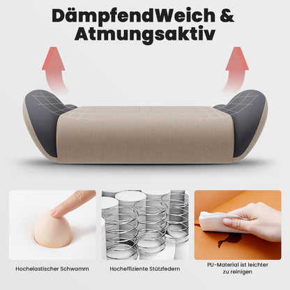 SUKIDA ergonomischer Racing Gaming Stuhl Fussstütze - Beige