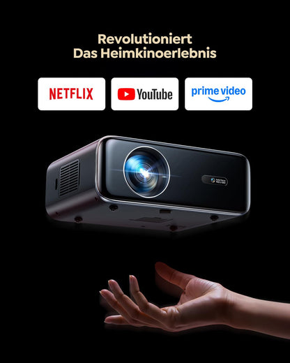 WiMiUS P62 Pro Smart Beamer Full HD 1080P, Autofokus, WiFi 6