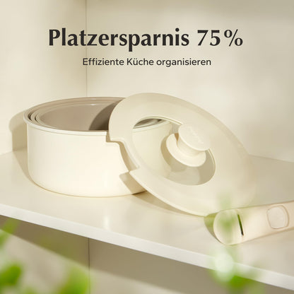 Redchef Topfset Abnehmbare Griffe Keramik – Antihaft 16/18/20cm