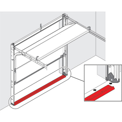Hörmann Sturmschwelle Garagentordichtung – Schwarz 3m Set