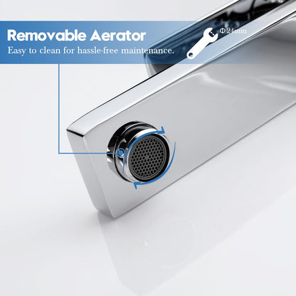 Decaura Waschtischarmatur Hoch chrom - Aufsatzwaschbecken