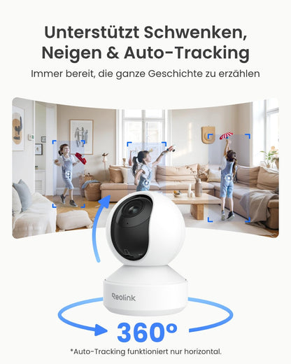 Reolink E1 Zoom 4K PTZ WLAN Überwachungskamera Innen