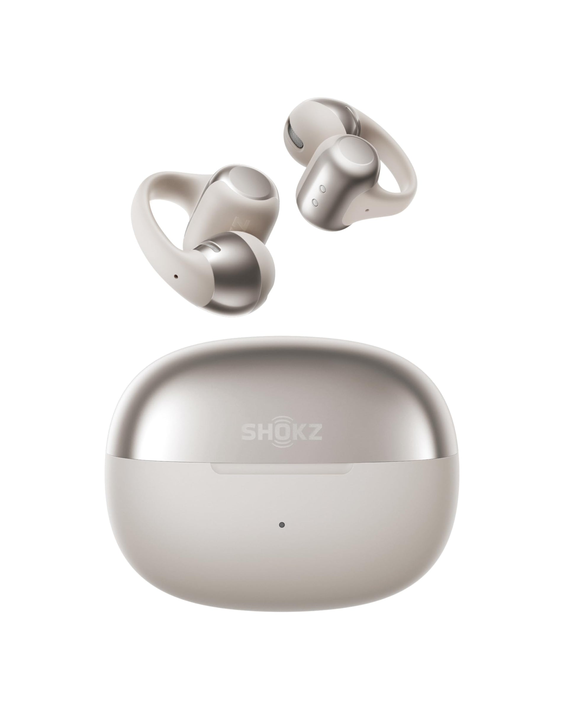 Shokz OpenDots ONE Open-Ear-Kopfhörer, Clip-On, Bluetooth 5.4, Grau