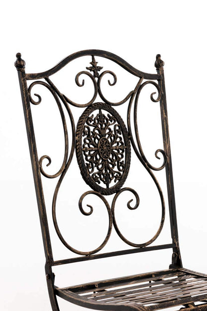 CLP Gartenmöbel-Set Aldeano mit Tisch & 2 Stühlen – Bronze