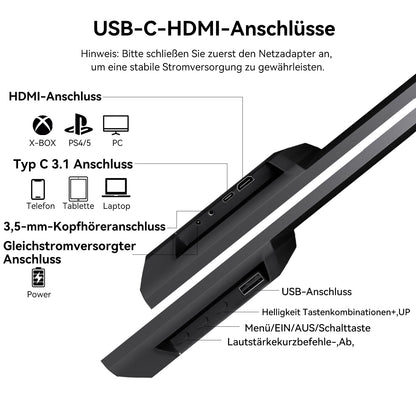 ScreenFlex Tragbarer Touchscreen Monitor - 23.8 Zoll FHD