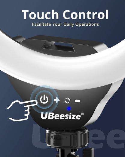 UBeesize Ringlicht 12 Zoll mit 62 Zoll Stativ, 5 Farbtemperaturen