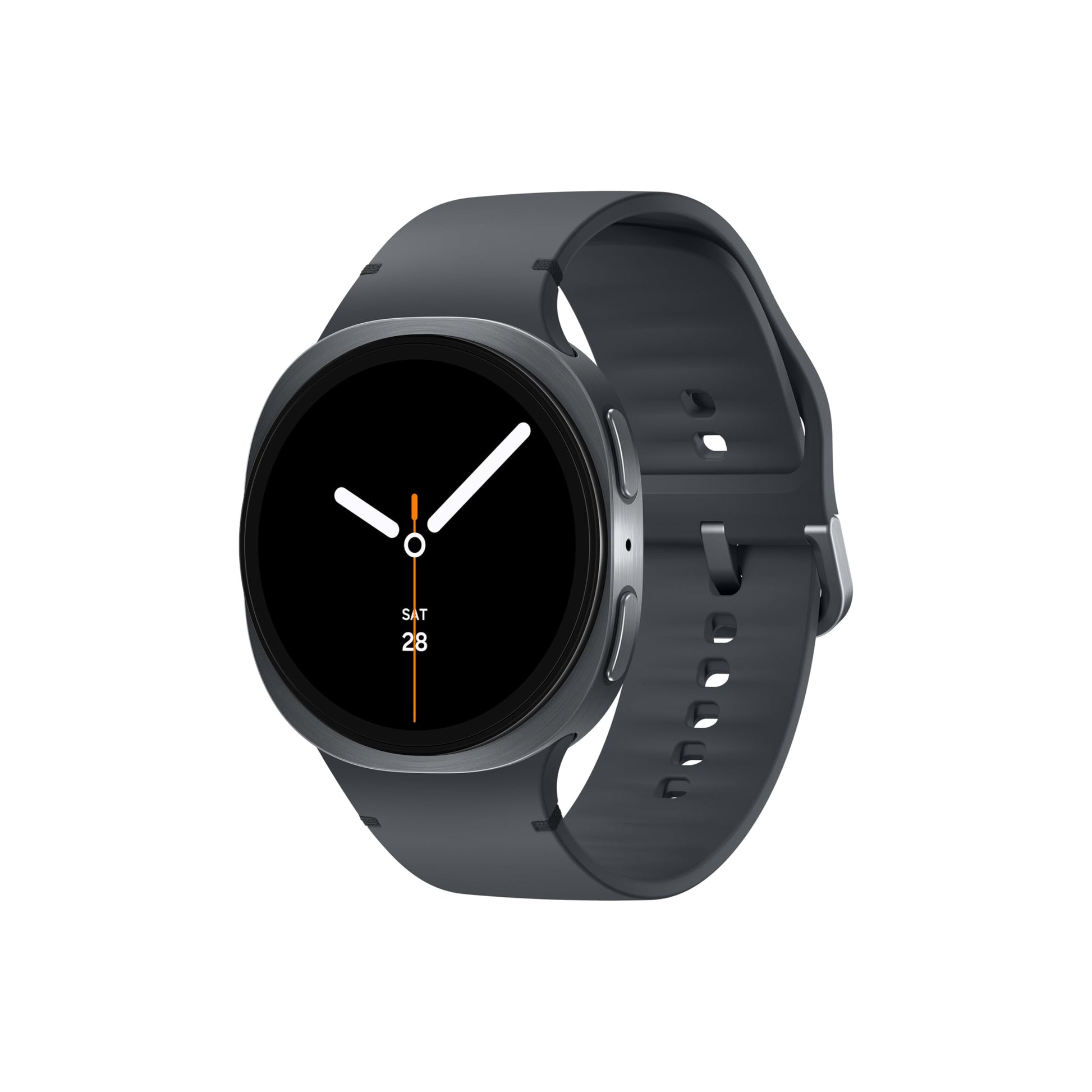 Samsung Galaxy Watch8 Smartwatch 44mm Dunkelgrau Bluetooth, rundes Gehäuse, schwenkbarer Rahmen