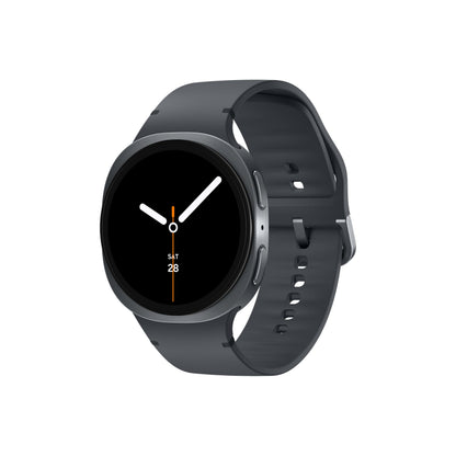 Samsung Galaxy Watch8 Smartwatch 44mm Dunkelgrau Bluetooth, rundes Gehäuse, schwenkbarer Rahmen