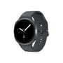 Samsung Galaxy Watch8 Smartwatch 44mm Dunkelgrau Bluetooth, rundes Gehäuse, schwenkbarer Rahmen