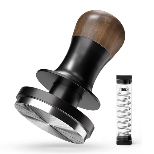 MHW-3BOMBER Flash Tamper 2.0 Espresso-Tamper 58,35 mm, Griff aus Massivholz und Metall