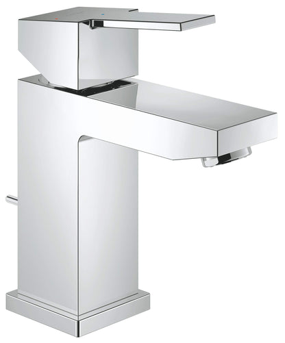 GROHE Sail Cube Einhand-Waschtischarmatur, chrom. Kubisch geformt, regelt Wassertemperatur und -menge am Waschtisch.