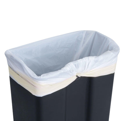 EKO E-Cube Tretmülleimer Küche Edelstahl 20L Matt Silber
