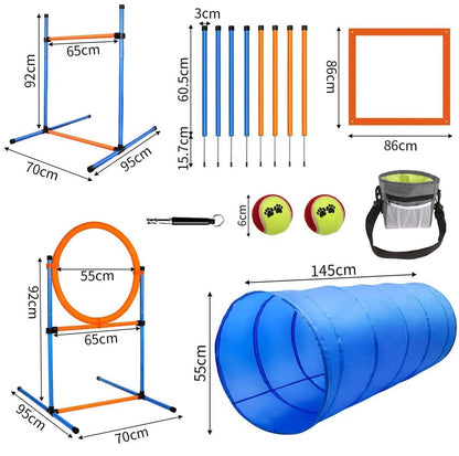 JMMPOO Agility Set Hundetraining – 65-teilige Ausrüstung