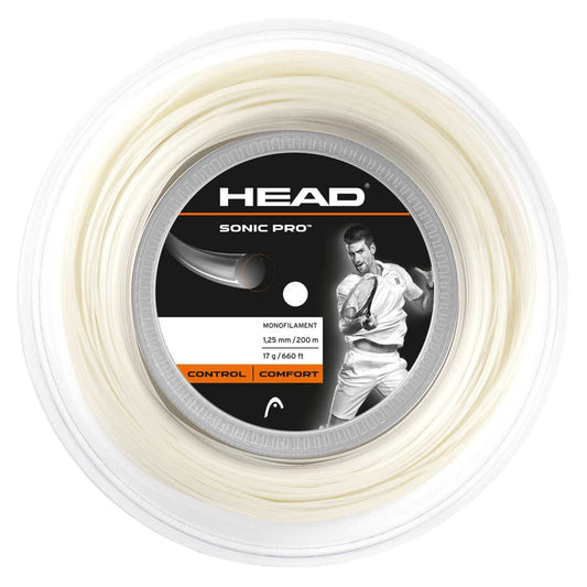 HEAD Sonic Pro Tennissaite Rolle – Farbe Weiss, Gauge 16