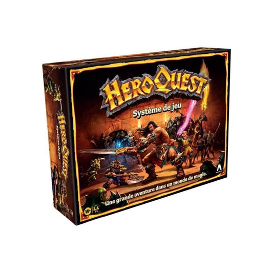 Avalon Hill HeroQuest Spielsystem: Fantastisches Abenteuerspiel. Bunte Spielbox. Erlebe Fantasy-Abenteuer, löse Quests als Held.