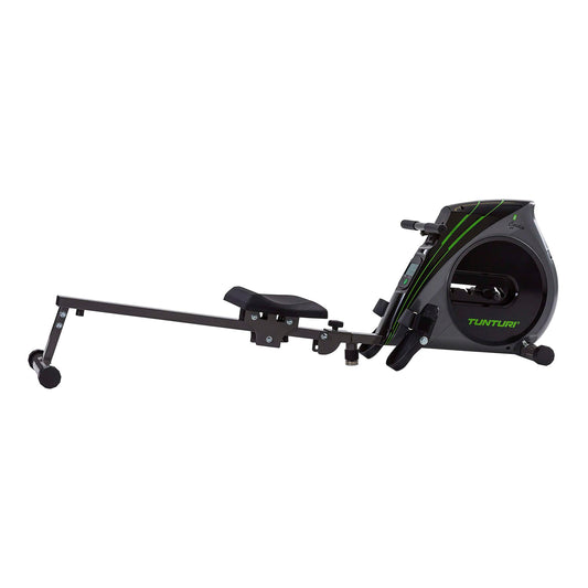 Tunturi Cardio Fit R20 Rudergerät – Platzsparend & Klappbar. Schwarzes Gerät zum Ganzkörper-Cardiotraining; faltbar zur Lagerung.