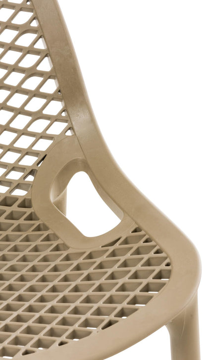 CLP Barhocker Air Kunststoff – Schlamm, 75cm Sitzhöhe