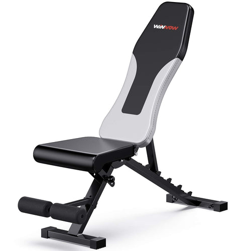 WINNOW Verstellbare Klappbare Hantelbank für Fitness & Heimtraining. Dient zur Durchführung von Kraftübungen im Heimtraining.