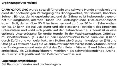 Canina Canhydrox Gag Tabletten für Hunde Gelenke - 360 Stück