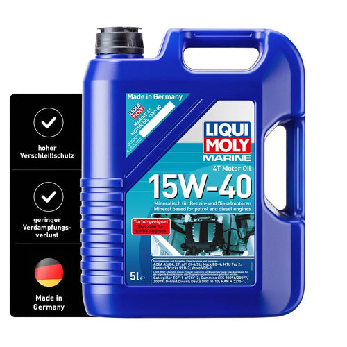 LIQUI MOLY Marine 4T Motor Oil 15W-40 mineralisches Bootsmotoröl 5 L