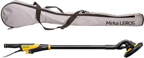 Mirka LEROS Exzenterschleifer 225mm Wand-Deckenschleifer. Weißer, langstieliger Schleifer mit 225mm Schleifteller zur Glättung großer Flächen.