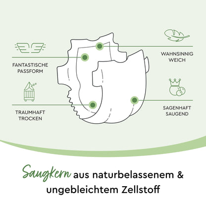 LILLYDOO green Windeln Grösse 4 (9-14 kg) Monatsbox 145 Stk.