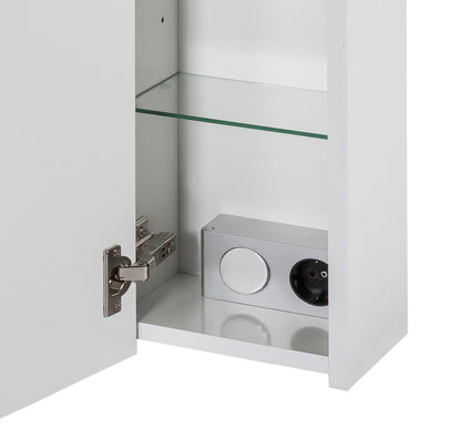 Schildmeyer Spiegelschrank 125353 - Weiss Glanz 80 cm