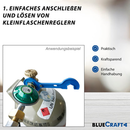 Bluecraft Gas-Hockerkocher 10,5 KW Profi mit Zündsicherung