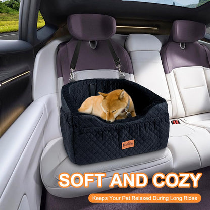 Vivifying Hundeautositz für kleine Hunde bis 9 kg, Schwarz