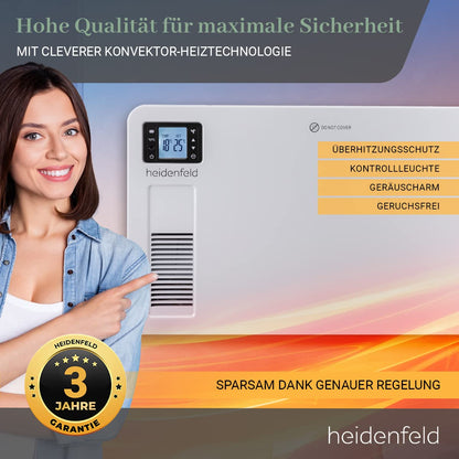 Heidenfeld EK100 Konvektor Heizung elektrisch - 2300 Watt