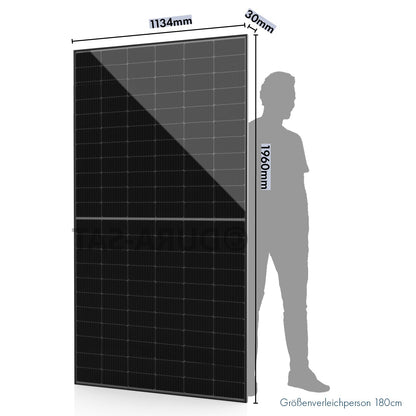 SwissSolar 500W Bifazial Glas-Glas Solarmodul - n-Type