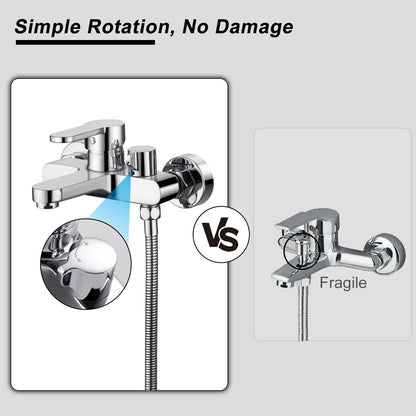 BONADE Wannenarmatur Einhebel mit Handbrause Set – Chrom