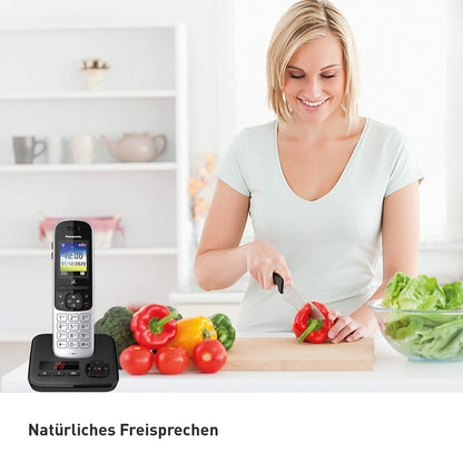 Panasonic KX-TGH722GS DECT Telefon Duo - Schwarz
