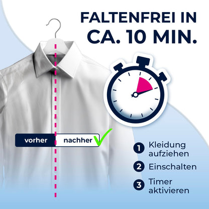 CLEANmaxx Automatischer Hemdenbügler – Bügelsystem inkl. Hosenaufsatz