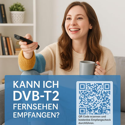 Telestar SL65T2 DVB-T2/DVB-C Receiver Full HD mit Antenne, HDMI-Kabel