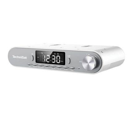 TechniSat Viola Küchenradio: Unterbauradio mit UKW und Bluetooth, silber, LED-Display
