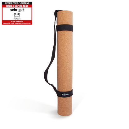 Premium Yogamatte Pro Kork Testsieger - extra gross 200x66 cm