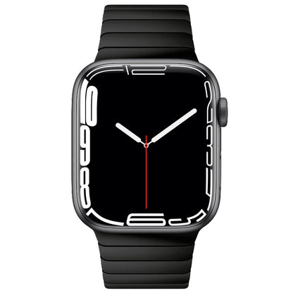 NewWays Edelstahl Gliederarmband für Apple Watch, Schwarz