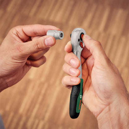 Bosch Ratschen- und Steckschlüsselsatz 1/4 Zoll, 34-teilig