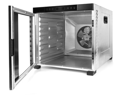 ROMMELSBACHER Dörrautomat DA 1050 – 10 Edelstahl-Dörrtabletts, Warmhaltefunktion