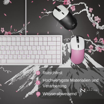 Nyfter Gaming Mauspad Sakura Schwarz - 3XL 1200x600mm