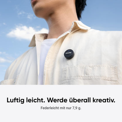 Insta360 Mic Air Drahtloses Mikrofon mit USB-C, 300 m Reichweite