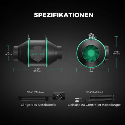 Mars Hydro TS600 Vollspektrum Growzelt Komplettset - 60x60x140cm