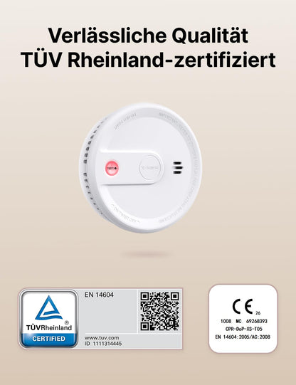 X-Sense Rauchmelder XS0G-SN mit 10-Jahres-Batterie, 6 Stück
