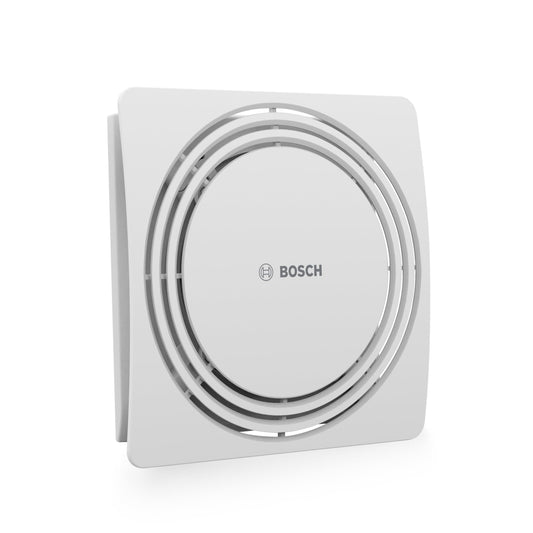Bosch Leiser Badlüfter 1900 DH W100 – Sensor Timer 100mm. Weißer Abluftventilator für Badlüftung, gesteuert per Sensor/Timer.