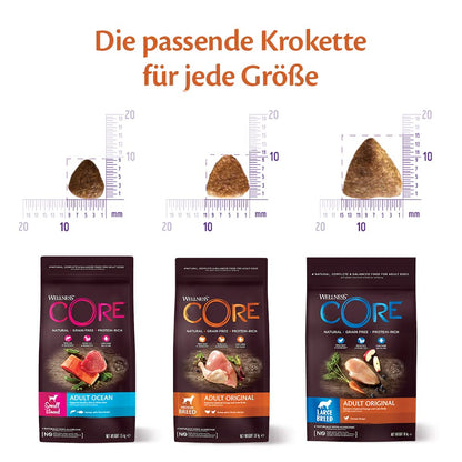 Wellness CORE Original Getreidefrei Trockenfutter Adult Pute & Huhn 10 kg