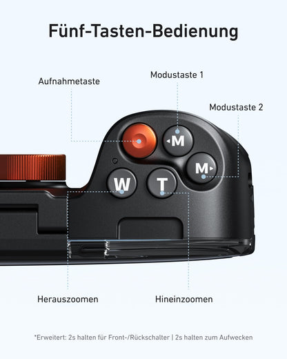 TELESIN Unterwasser Handyhülle wasserdicht mit Bluetooth-Fernauslöser
