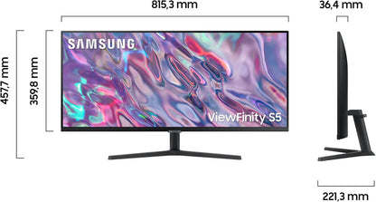 Samsung ViewFinity S50C S34C500GAU Monitor - 34 Zoll Schwarz
